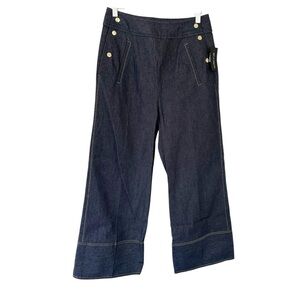 Anna Mason • Sophie Denim Culottes In Dark Denim